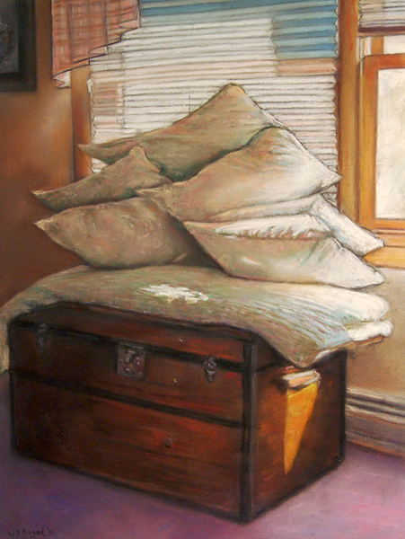 Our Bedroom at 6AM_pastel_14x11_home